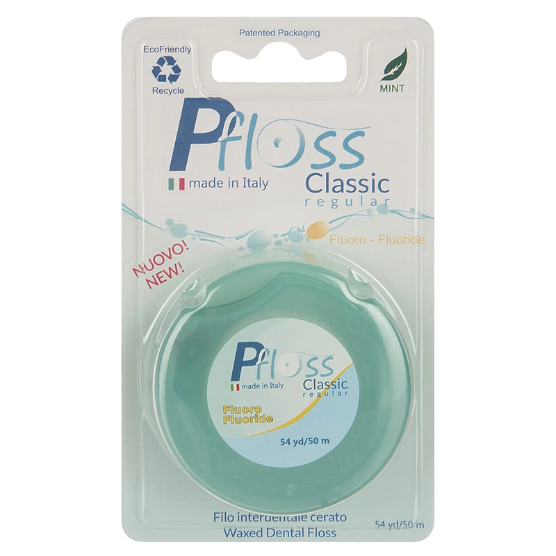 نخ دندان پی فلوس مدل Classic Regular Fluoride