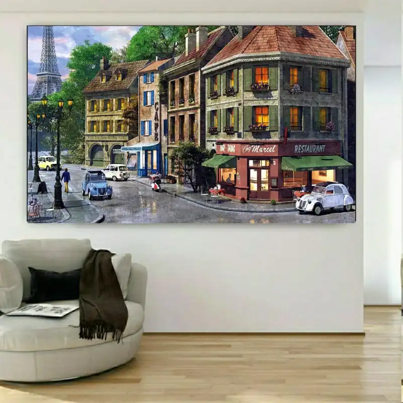 پوستر دیواری طرح خیابان پاریس مدل FP259