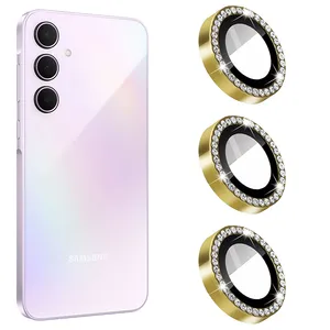 محافظ لنز دوربین مسیر مدل Diamond Metal مناسب برای گوشی موبایل سامسونگ Galaxy A35 5G