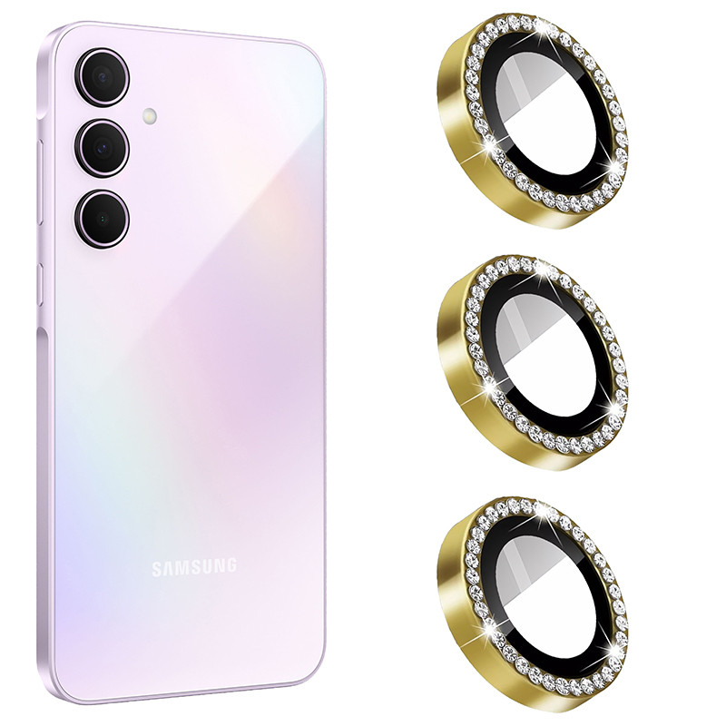 محافظ لنز دوربین مسیر مدل Diamond Metal مناسب برای گوشی موبایل سامسونگ Galaxy A35 5G