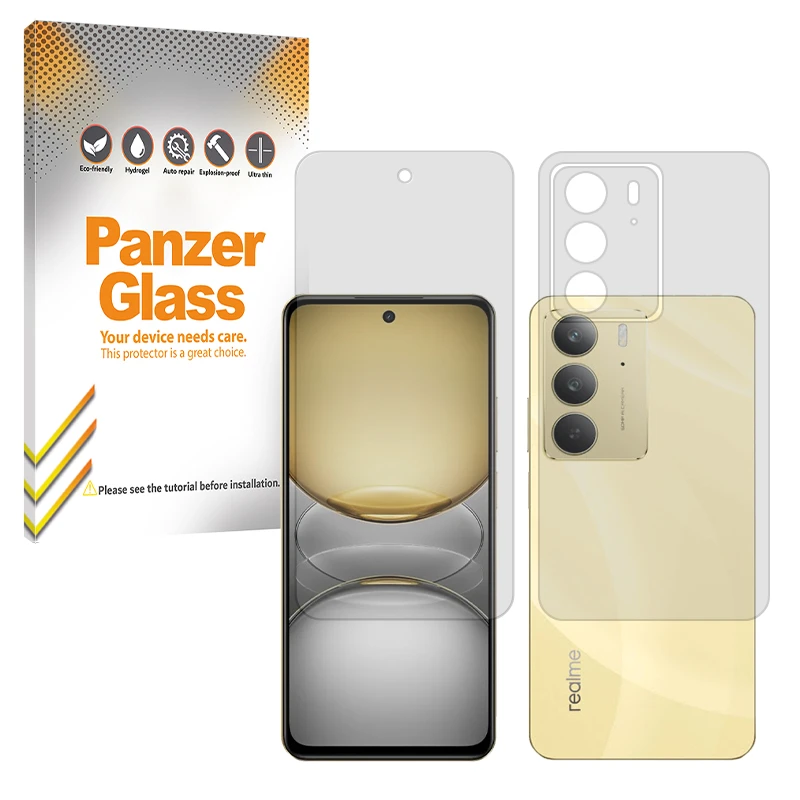 محافظ صفحه نمایش مات پنزر گلس مدل Resistant مناسب برای گوشی موبایل ریلمی C75 به همراه محافظ پشت گوشی