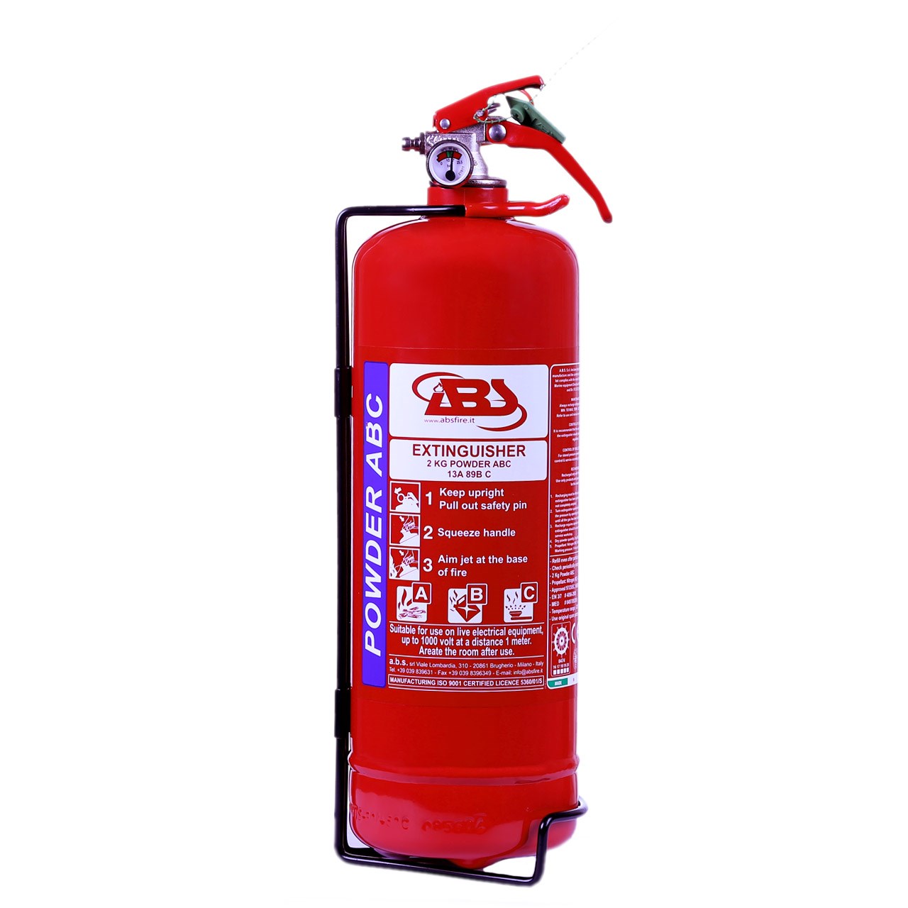 کپسول آتش نشانی ABS دو کیلوگرمی