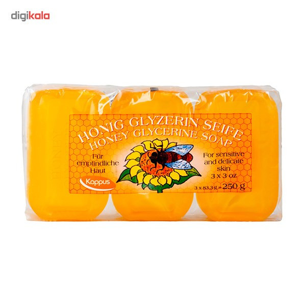 صابون شستشو کاپوس مدل Honey Glycerine وزن 250 گرم بسته 3 عددی صابون شستشو کاپوس مدل Honey Glycerine وزن 250 گرم بسته 3 عددی