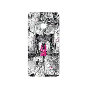 MAHOOT Collage of Catwalk Bridge Cover Sticker for Samsung Galaxy A8 Plus 2018