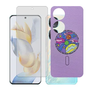 Glass together model matte screen protector suitable for Honor 70 mobile phone with back cover sticker
