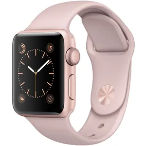 ساعت هوشمند اپل واچ سری 2 مدل 38mm Rose Gold Aluminum Case with Pink Sand Sport Band