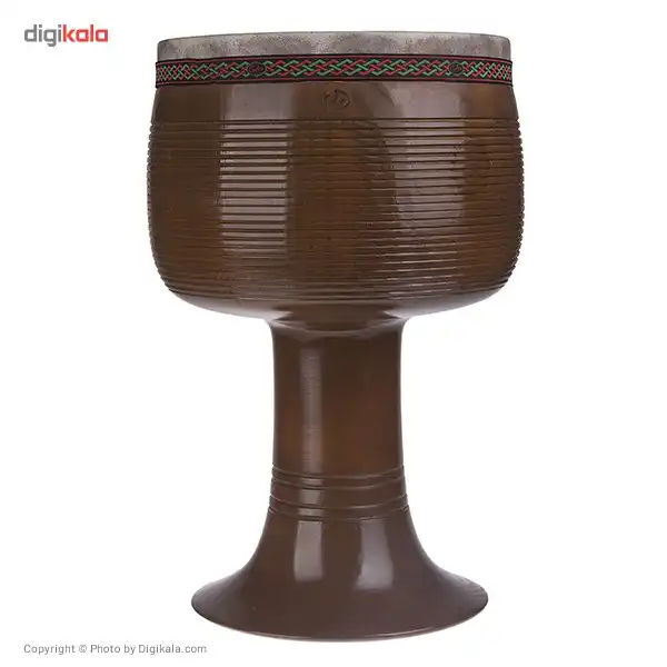 تنبک حلمی مدل ترکهای قهوهای با پوست شتر سایز 28