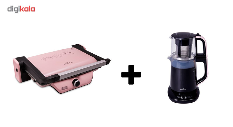 ساندویج ساز کاراجا مدل GASTRO به همراه چای ساز کاراجا مدل DEMFIT