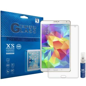 محافظ صفحه نمایش شیشه ای ایکس اس مدل تمپرد مناسب برای تبلت سامسونگ Galaxy Tab S 8.4 به همراه اسپری پاک کننده صفحه XS