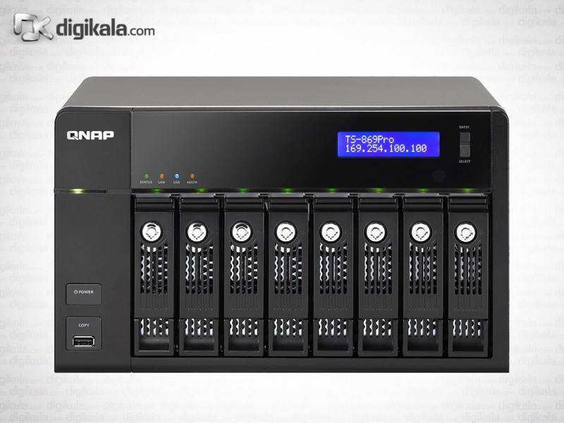 ذخیره‌ساز تحت شبکه کیونپ مدل TS-869 Pro