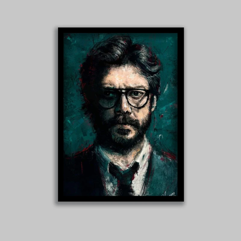 تابلو مدل پروفسور سریال خانه کاغذی Money Heist کد LA-G10632-2