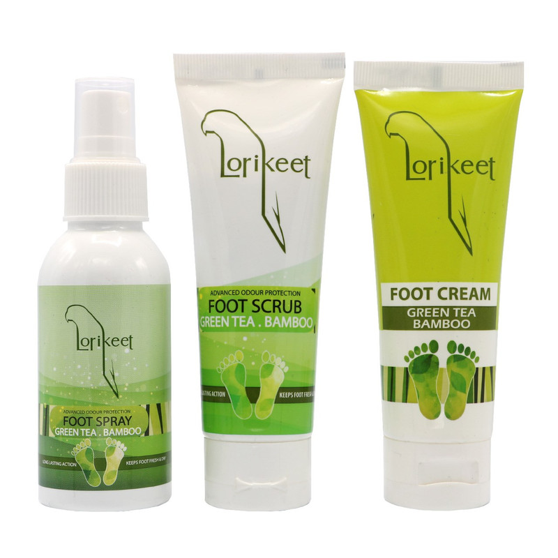 اسپری و کرم مراقبت و درمان پا لاریکیت مدل Bamboo - پک 3 عددی