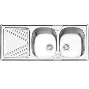 سینک ایلیا استیل مدل 2028R توکار سایز 50 × 120 سانتی متر