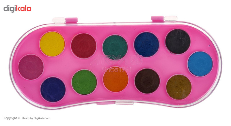 آبرنگ 12 رنگ آریا کد 1-5003