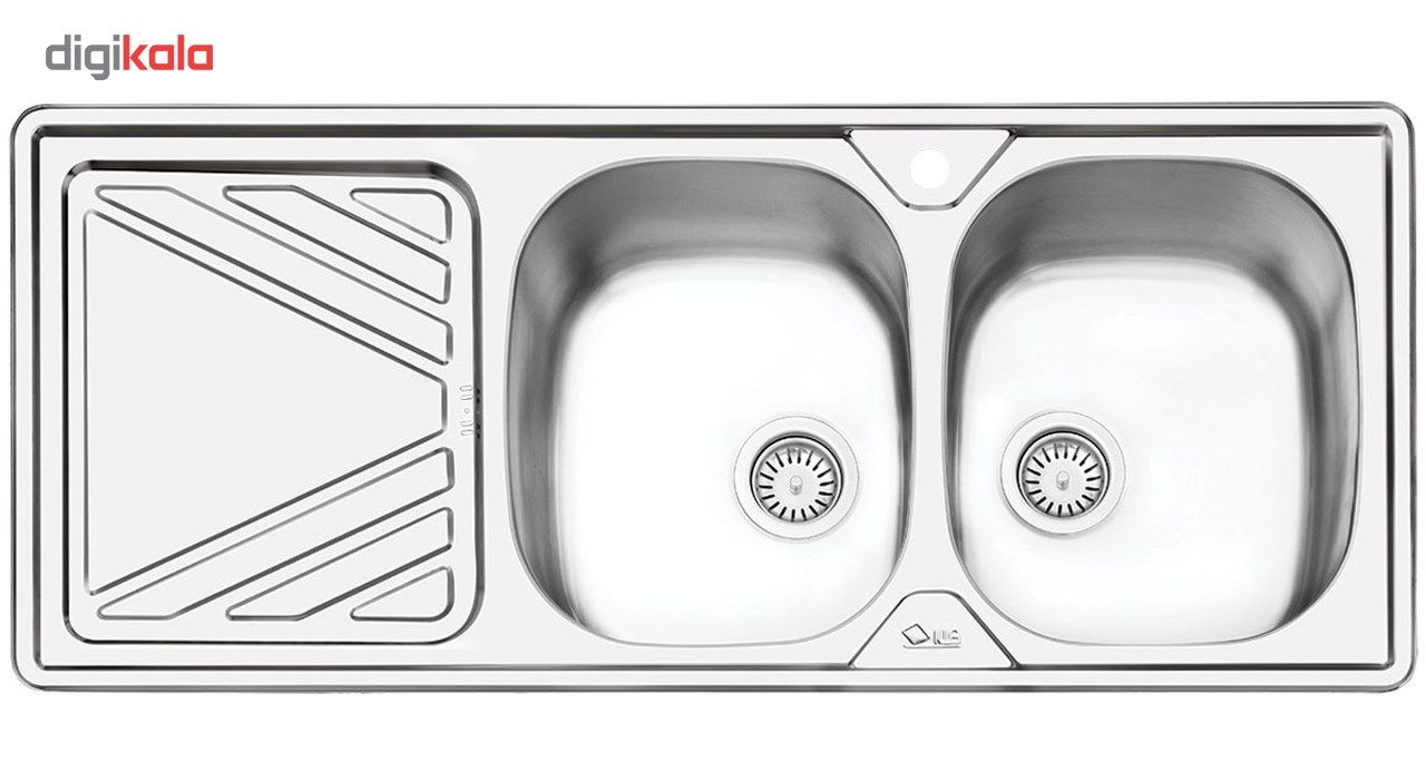 سینک ایلیا استیل مدل 2028R توکار سایز 50 × 120 سانتی متر main 1 1