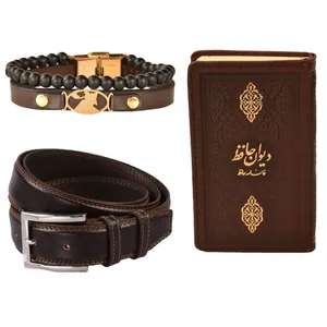 ست هدیه طرح تولد شهریور کهن چرم مدل m96-6