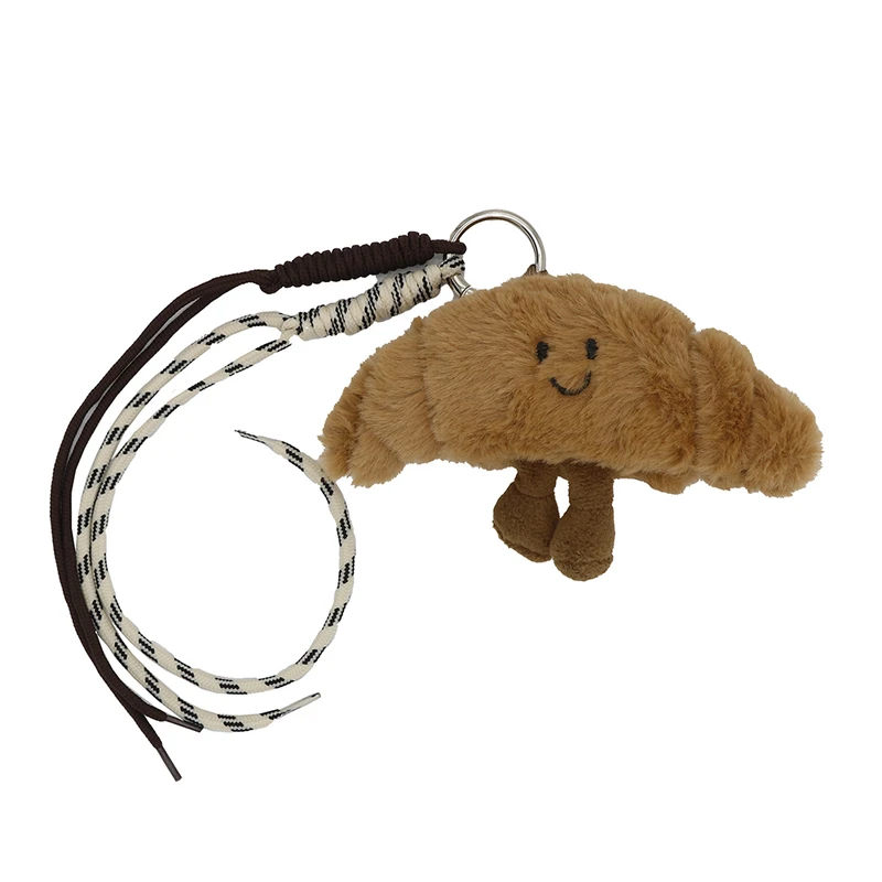 آویز کیف زنانه مدل چارم بگ طرح کروسان کد 2100103