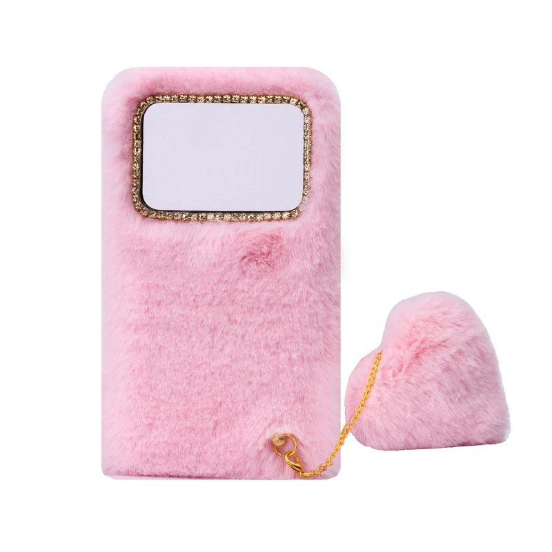 کاور طرح دخترانه مدل خزدار پشمالو مناسب برای گوشی موبایل شیائومی Poco M4 Pro 4G به همراه آویز