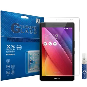 محافظ صفحه نمایش شیشه ای ایکس اس مدل تمپرد مناسب برای تبلت ایسوس Zenpad 8.0 Z380KL به همراه اسپری پاک کننده صفحه XS