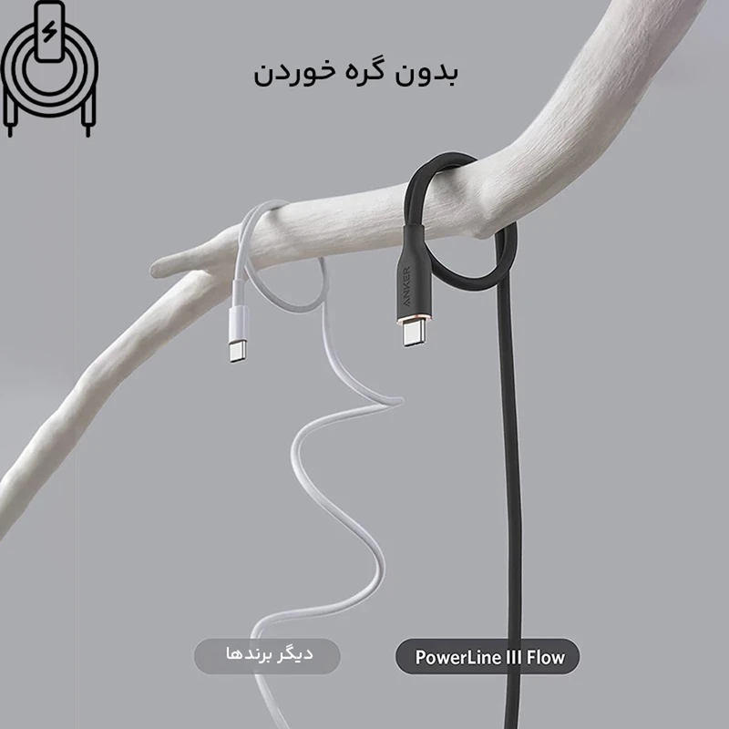 کابل USB-C به USB-C انکر مدل PowerLine III A8856 طول 1.8 متر عکس شماره 9