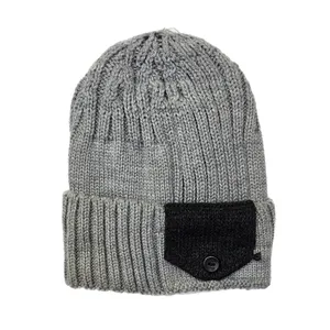 کلاه بافتنی مدل جیب دار