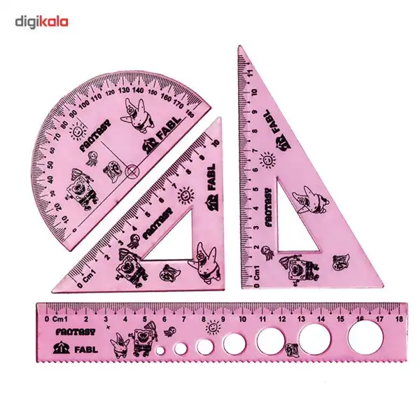 ست خط کش فابل مدل Fantasy