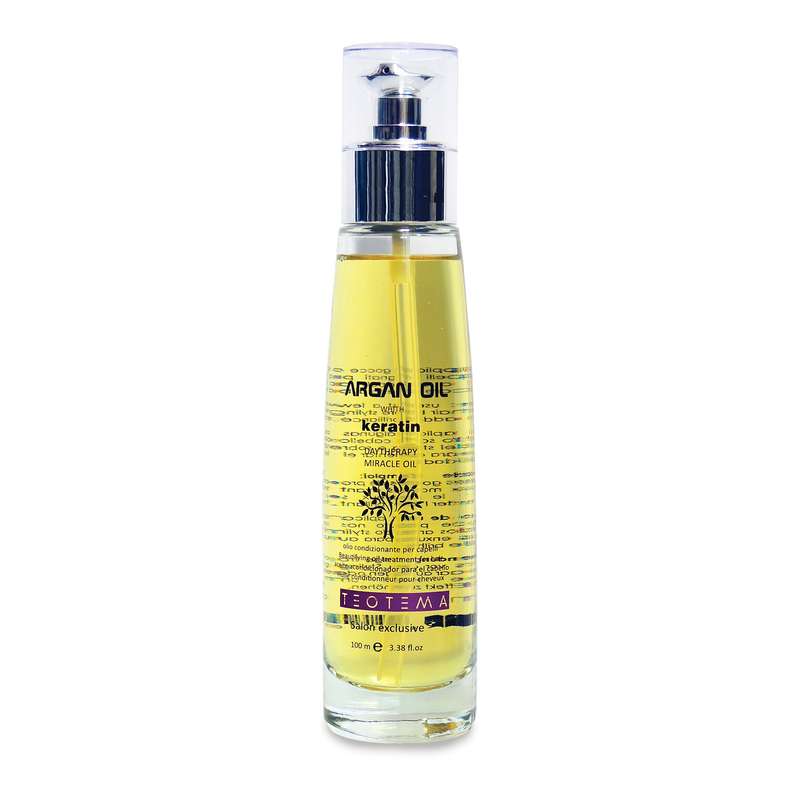 روغن آرگان مو تئوتما مدل keratin حجم 100 میلی لیتر