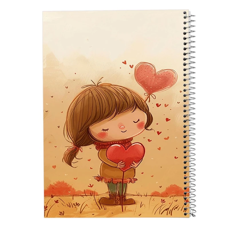 دفتر ژورنال نویسی 50 برگ مدوپد مدل نقطه ای طرح دخترانه کد DF15804