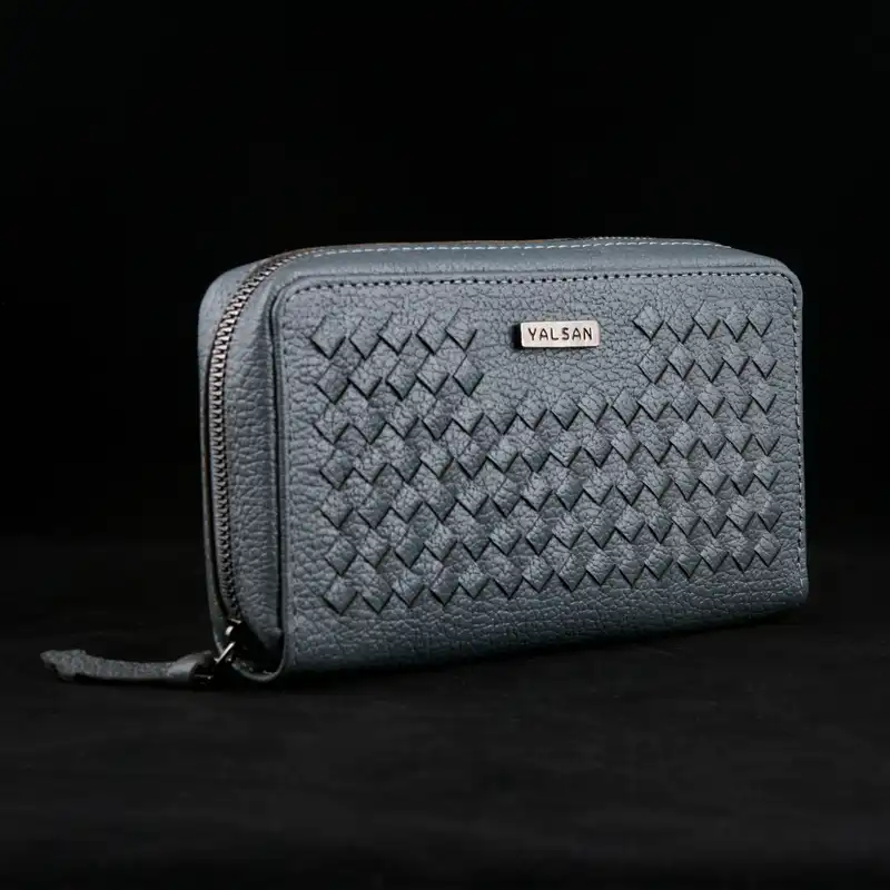 کیف پول چرم یلسان مدل غزال کد QZL-051-BF