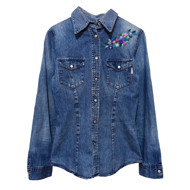 کت زنانه مدل جین گلدوزی و جواهردوزی شده