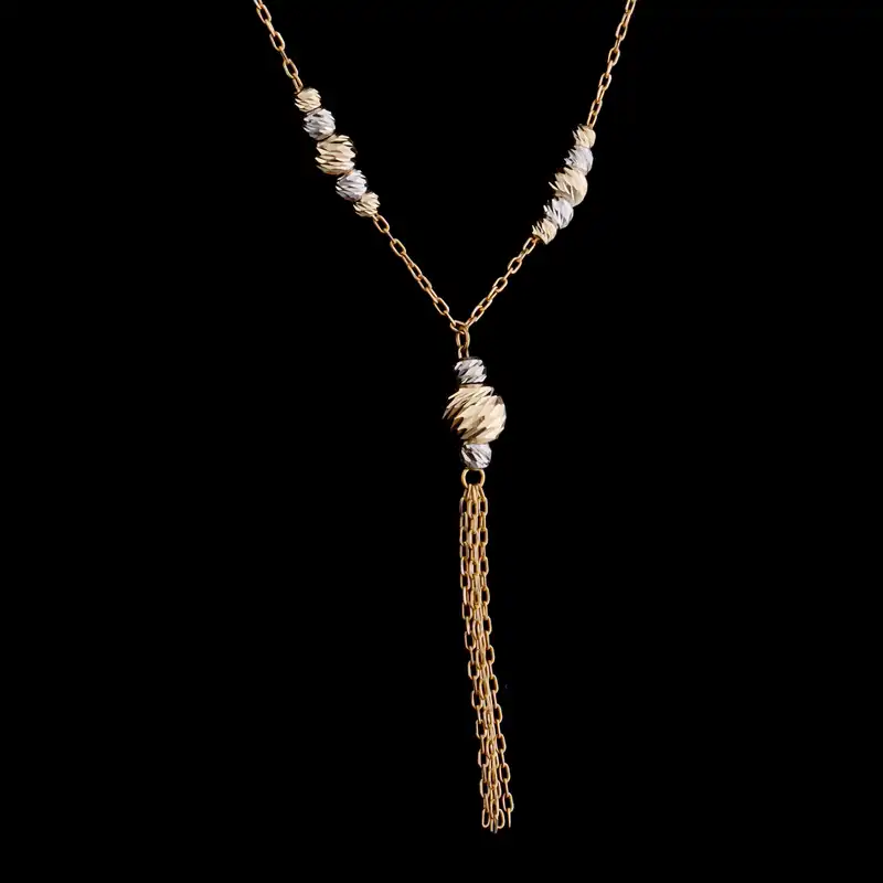 گردنبند طلا 18 عیار زنانه طلای مستجابی مدل 80126