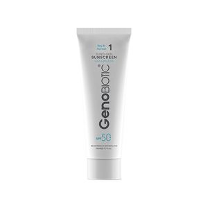 کرم ضد آفتاب بیرنگ دست و صورت ژنوبایوتیک SPF 50 مدل SUNO-GEN-D محافظ UVA ،UVB، مناسب برای پوست های خشک و معمولی حجم 50 میلیلیتر