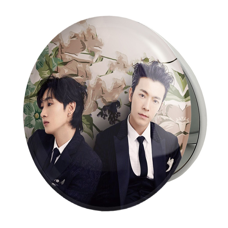 آینه جیبی خندالو طرح ایونهه گروه سوپر جونیور Super Junior مدل تاشو کد 12191 