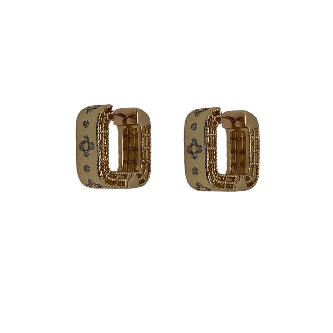 گوشواره زنانه ژوپینگ مدل مربعی کد NN 049 -  - 1