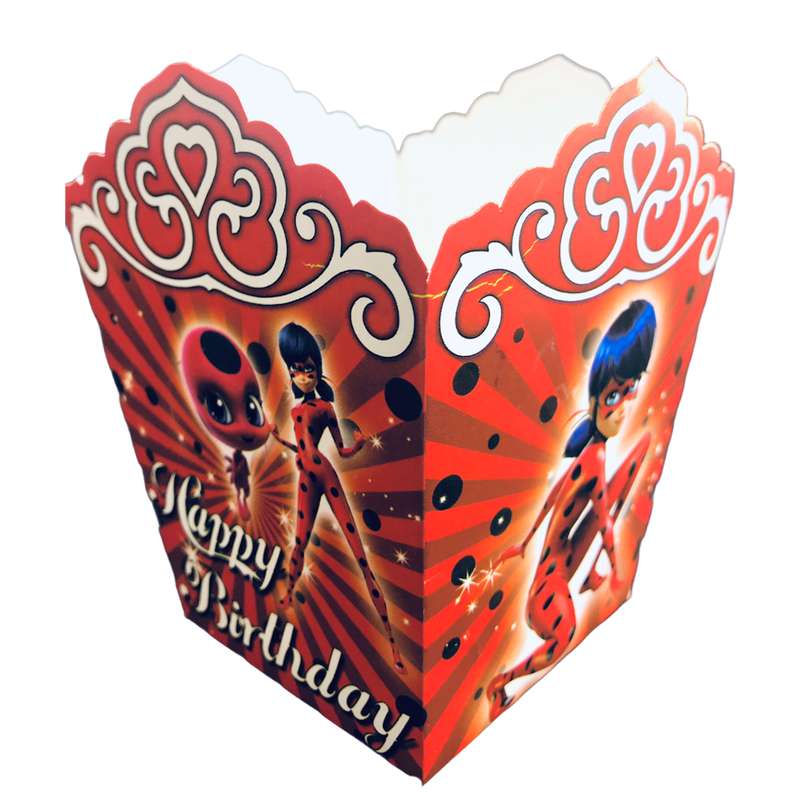 ظرف پاپ کورن مسترتم طرح دخترکفشدوزک پلاس بسته 10 عددی