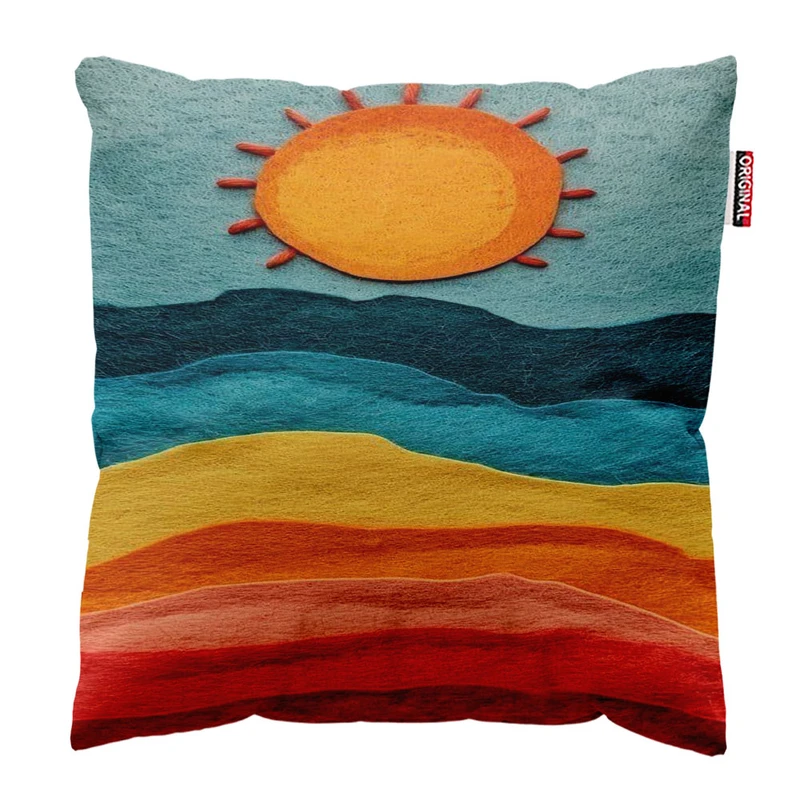 کوسن پاد آفرین مدل خورشید کد 1407 سایز 30*30 سانتی متر