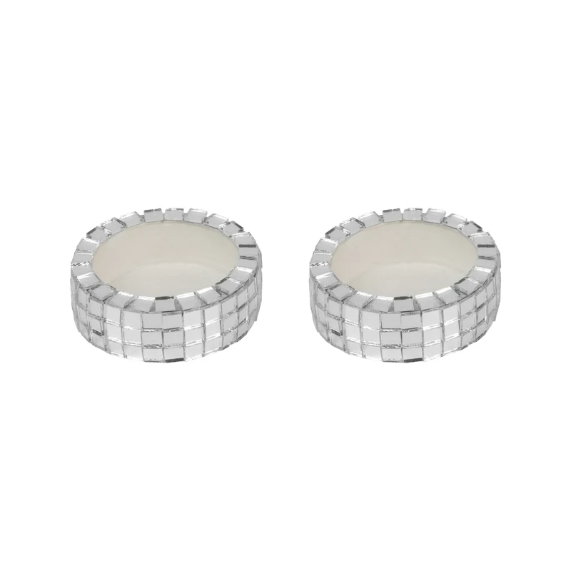 جاشمعی آریا کریستال مدل آینه کاری شده مجموعه دو عددی