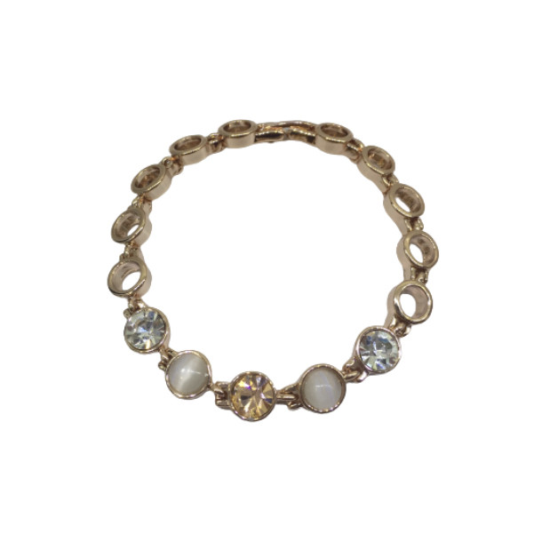 دستبند زنانه مدل نگین دار و کریستال