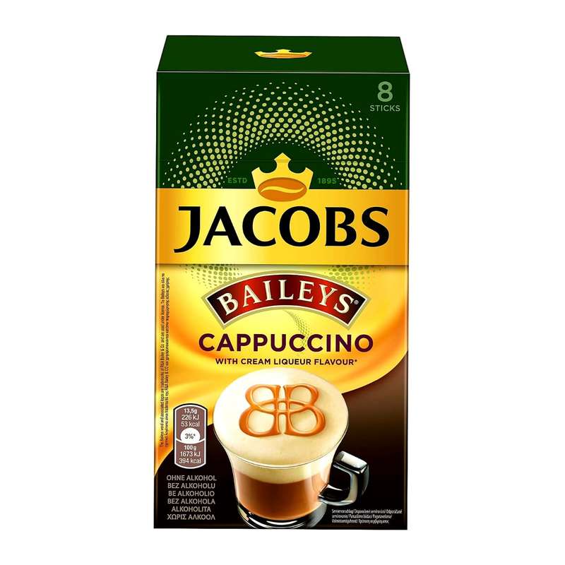  قهوه کاپوچینو جاکوبز مدل baileys بسته 8 عددی