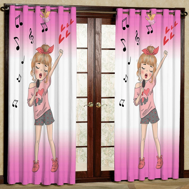  پرده مدل مخمل پانچی کد 1068 سایز 140x280 سانتی متر
