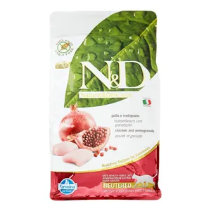 غذای خشک گربه فارمینا مدل Grain Free Chicken And Pomegrante Neutered وزن 3 کیلوگرم