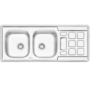 Ilia Steel 4021L Inset Sink Size 120 x 50 Cm