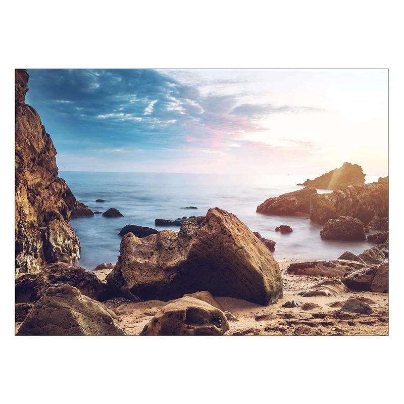 تابلو شاسی ونسونی طرح Rocky Beach سایز 50x70 سانتی متر