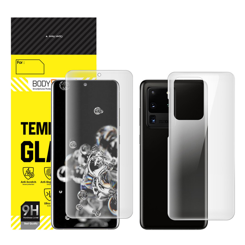 محافظ صفحه نمایش مات بادیگارد مدل HydroGel مناسب برای گوشی موبایل سامسونگ Galaxy S20 Ultra به همراه محافظ پشت گوشی
