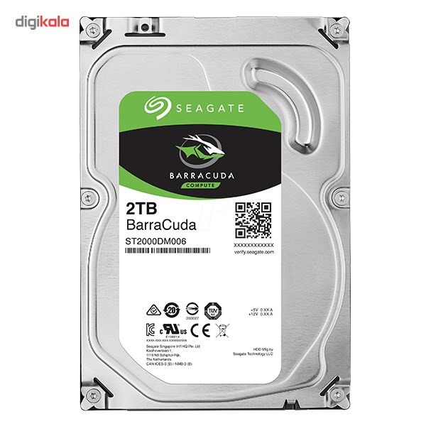 هارددیسک اینترنال سیگیت مدل BarraCuda ST2000DM006 ظرفیت 2 ترابایت