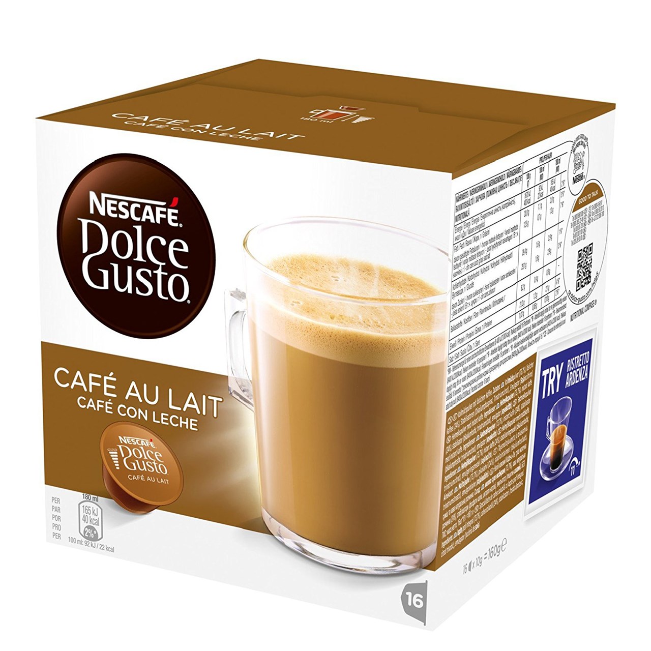 کپسول قهوه دولچه گوستو مدل Cafe au Lait