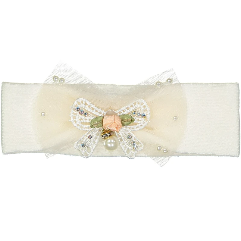 هدبند آلبی ماما مدل Floral Bow