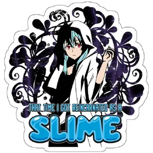 استیکر لپ تاپ مدل That Time I Got Reincarnated As a Slime Demon Lord Rimuru Tempest Lonely Sad