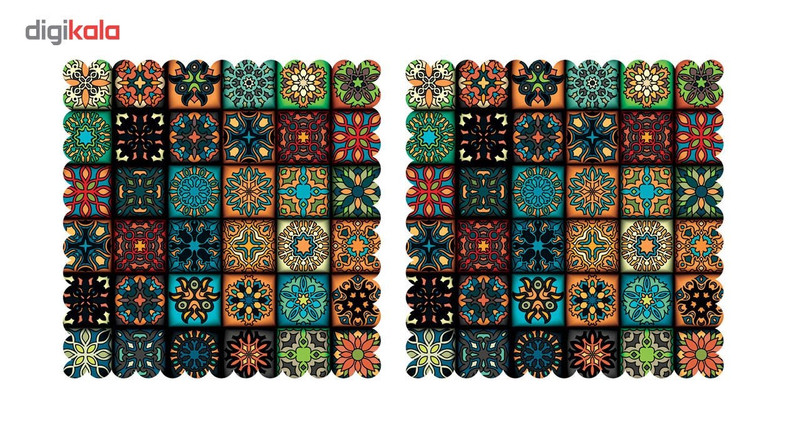 رومیزی رنس مدل T3-42076 سایز 40x40 سانتی متر مجموعه 2 عددی
