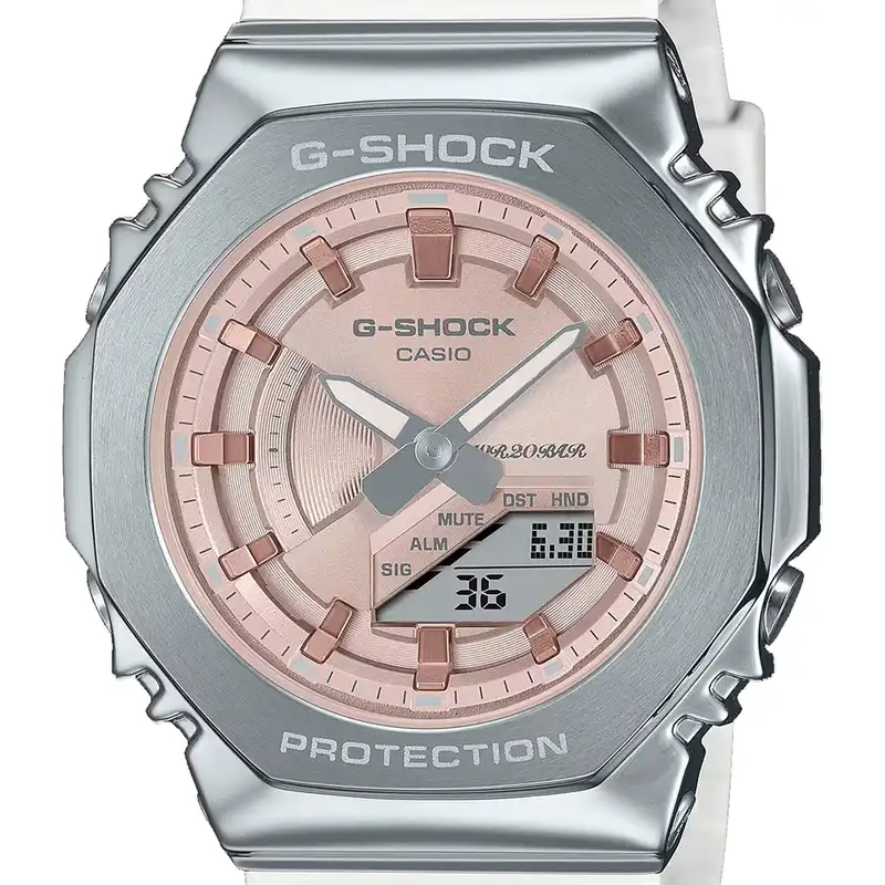 ساعت مچی عقربه ای زنانه کاسیو مدل GM-S2100WS-7ADR